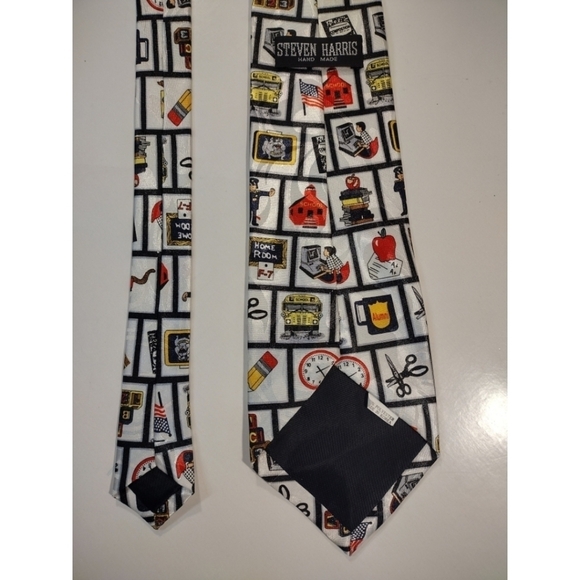 Steven Harris handmade school theme necktie - Picture 11 of 11
